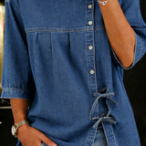 Ivy | Long Vintage Denim Blouse
