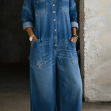 Sophia | Arm Free Denim Dress