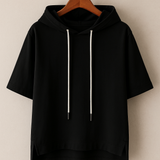 Women's Short-Sleeve Hoodie - Light and Casual