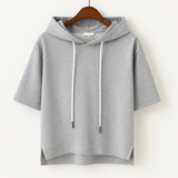 Women's Short-Sleeve Hoodie - Light and Casual