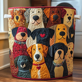 Colourful Dogs | Padded Storage Basket