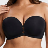 Convertible Strapless Front-Closure Push-Up Bra