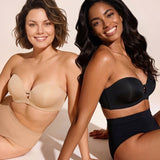 Convertible Strapless Front-Closure Push-Up Bra
