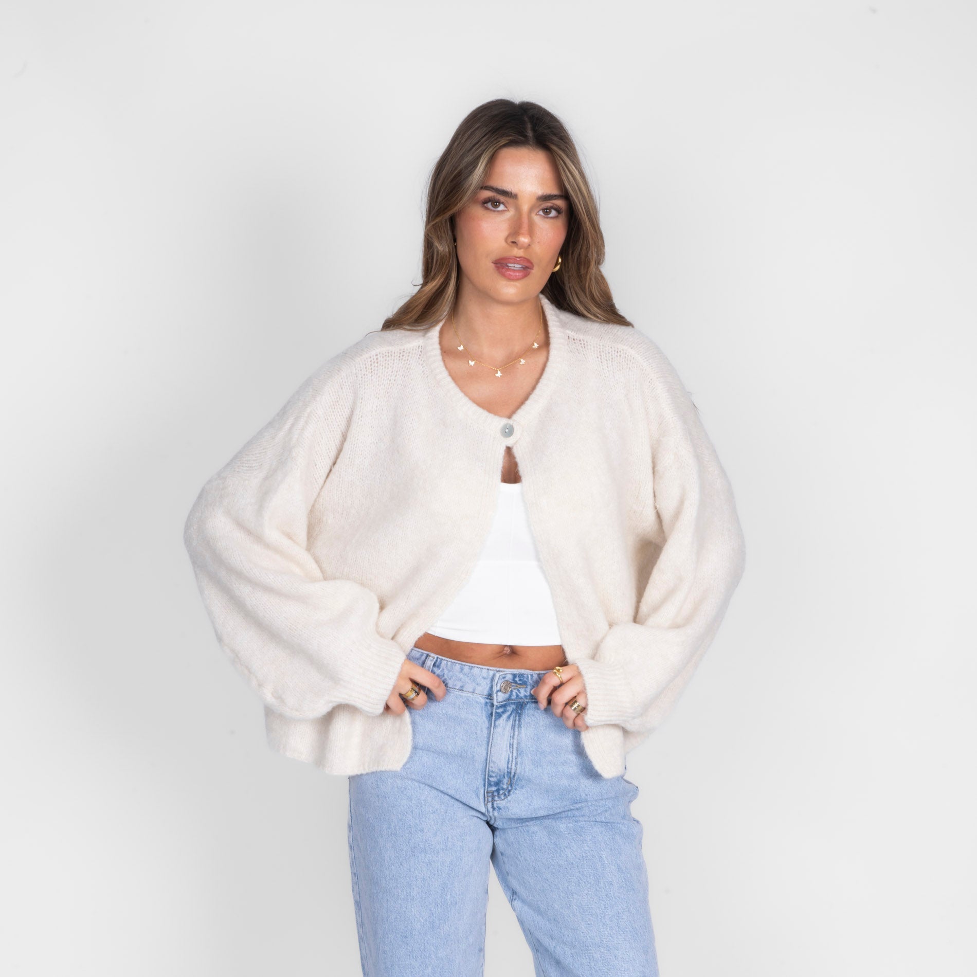 One Button Cardigan