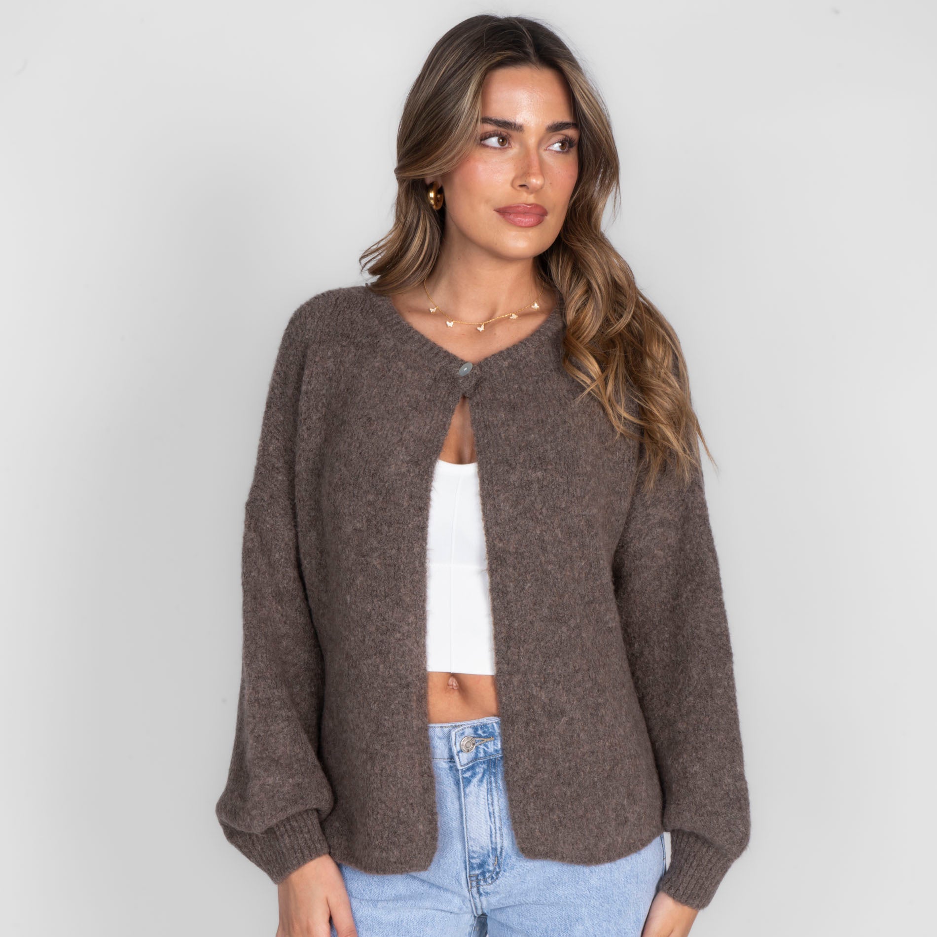 One Button Cardigan