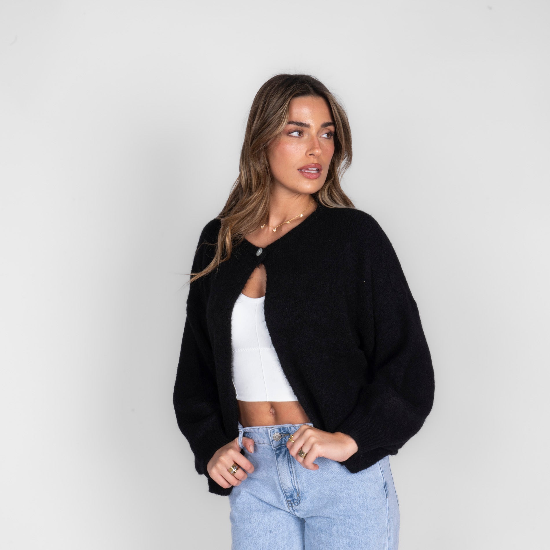 One Button Cardigan