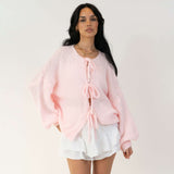 Oversized Cardigan with Ties
