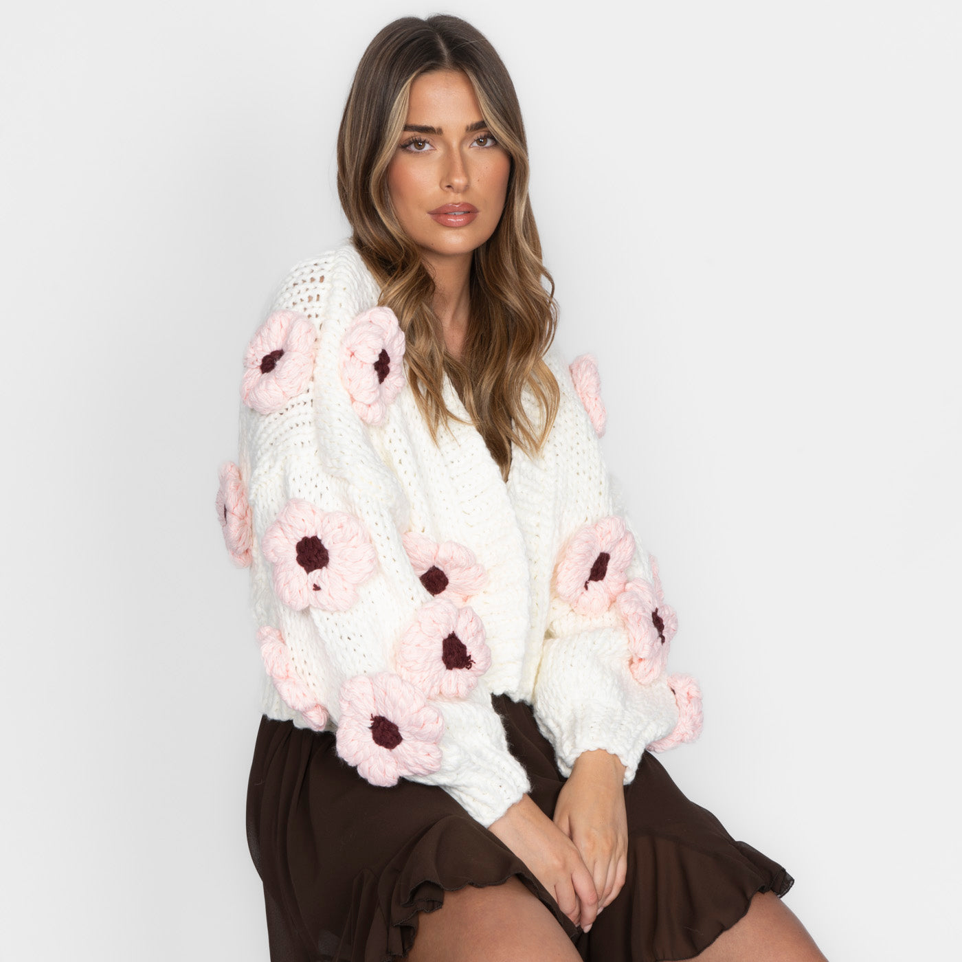 Handmade Flower Cardigan