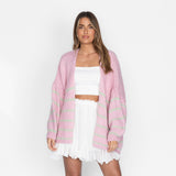 CasualCozy Striped Cardigan