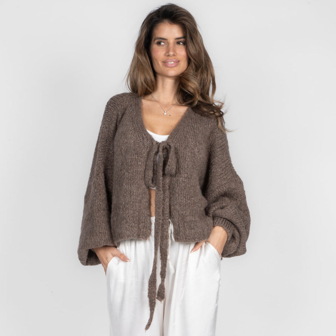 Oversized Tie Cardigan