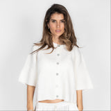 Short Sleeve Knitted Cardigan