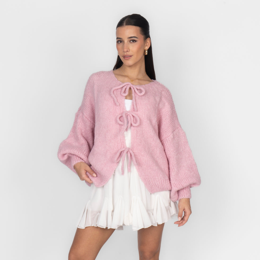 Oversized Cardigan with Ties