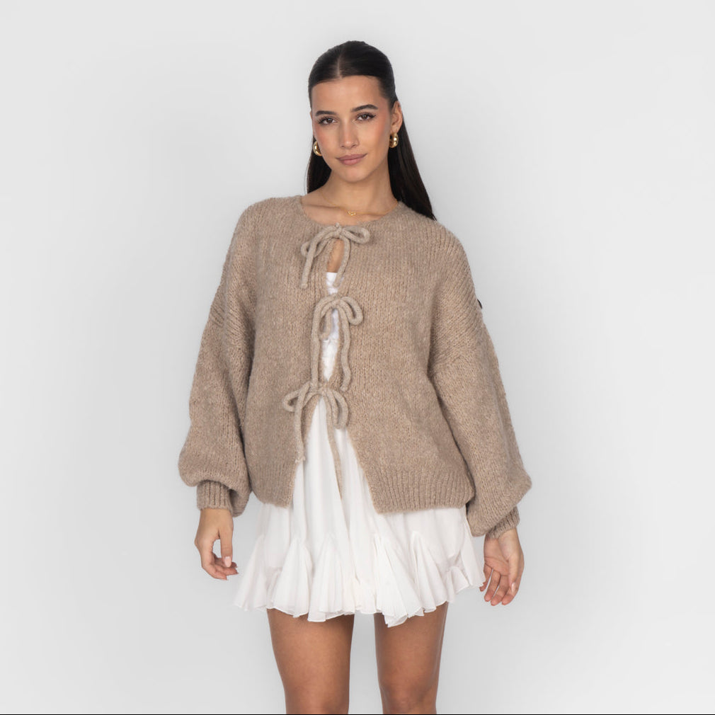Oversized Cardigan with Ties