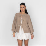 Oversized Cardigan with Ties