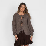 Oversized Cardigan with Ties