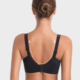 Deep V Push-Up Underwire Bra with Rhinestone Strap