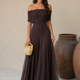 Toledo Dress in Brown