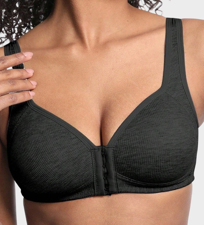 Easy-On Front Closure Wireless Support Bra