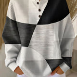 Christa | Patchwork Jumper in Black and White