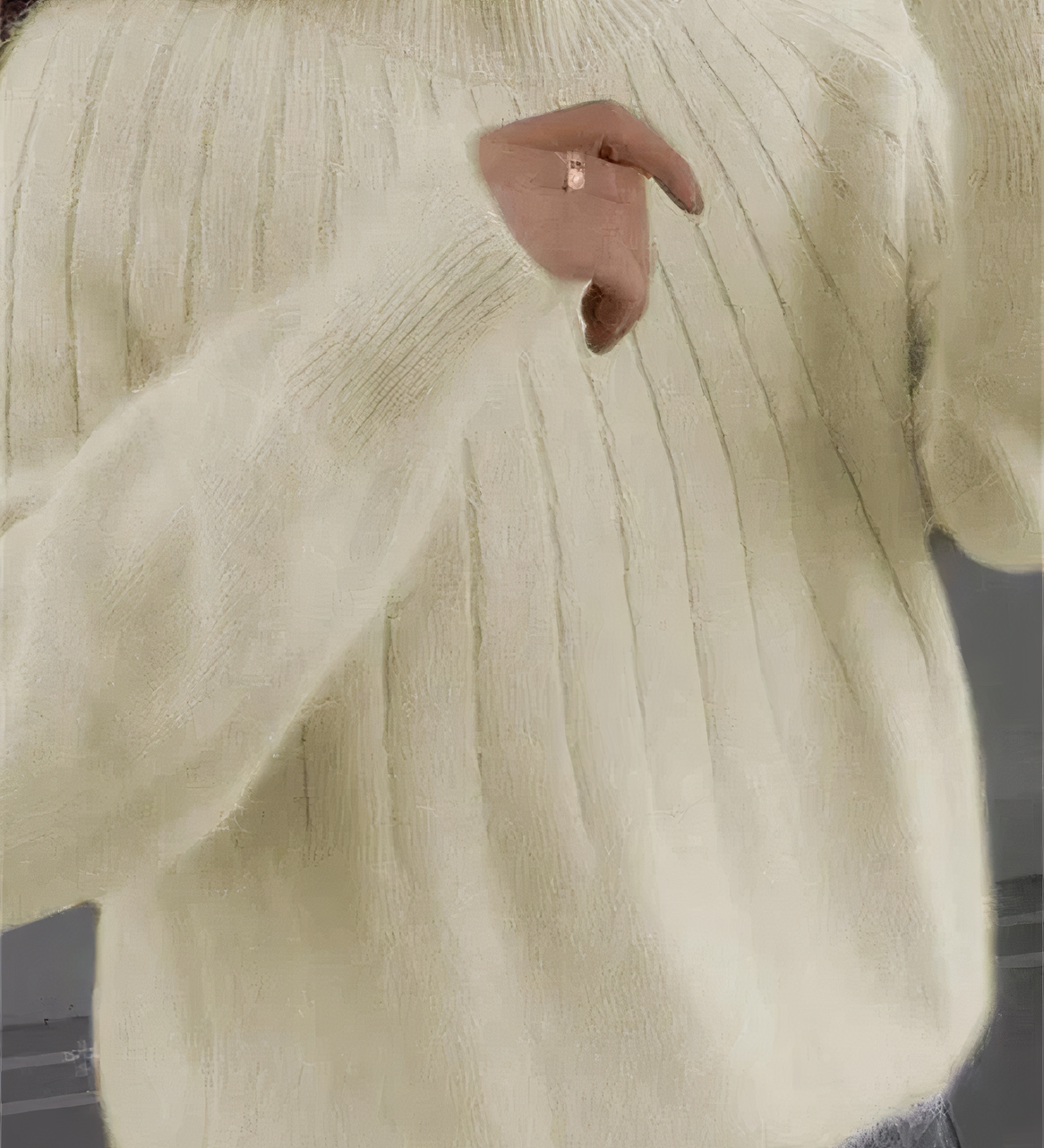 Women's Round Neck Sweater in Cozy Knit – Comfortable Winter Elegance