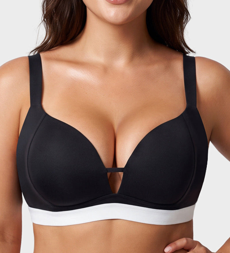French Triangle Wireless Minimiser Bra