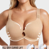 Front-Closure Adjustable Lift Bra