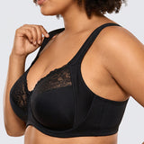 Front-Closure Underwire Print Bra