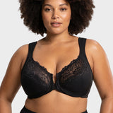 Front-Closure Underwire Print Bra