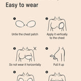 Front Closure Adhesive Invisible Push-Up Bra (2 Pairs)