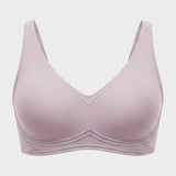 Full-Coverage Wireless V-Neck Support Bra