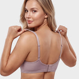 Full-Coverage Wireless V-Neck Support Bra