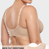 Full-Coverage Wireless V-Neck Support Bra