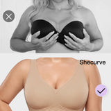 Full-Coverage Wireless V-Neck Support Bra