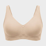 Full-Coverage Wireless V-Neck Support Bra