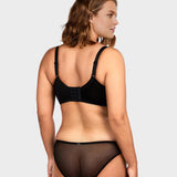 Full Coverage Lace Minimiser Bra - Petal