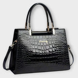 Sunniva | Glossy Croco Handbag