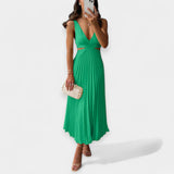 Adriana | Pleated Maxi Dress