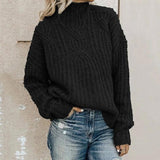 Comfortable Turtleneck Sweater for Women – Thick Knit with Relaxed Fit