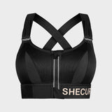 High-Impact Adjustable Zip-Front Sports Bra