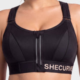 High-Impact Adjustable Zip-Front Sports Bra
