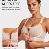 High-Impact Adjustable Zip-Front Sports Bra