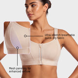 High-Impact Adjustable Zip-Front Sports Bra