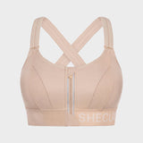 High-Impact Adjustable Zip-Front Sports Bra