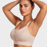 High-Impact Adjustable Zip-Front Sports Bra