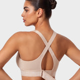 High-Impact Adjustable Zip-Front Sports Bra