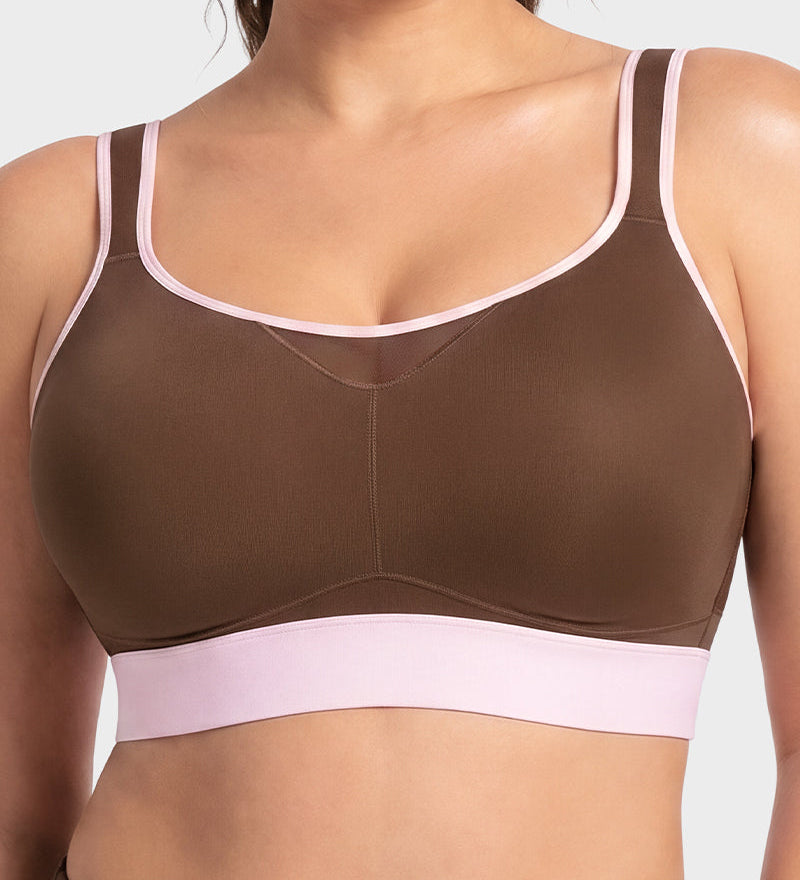 High-Impact Wireless Full-Coverage Racerback Sports Bra