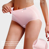 High-Waisted Cotton Seamless Lifting Briefs (4 Pack)