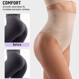 High Waist Mesh Tummy Control Thong (3 Pack)