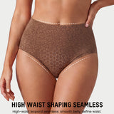 High Waist Seamless Leopard Tummy Brief (6 Pack)