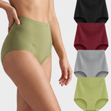 High Waist Tummy Control Cotton Briefs (4 Pack)